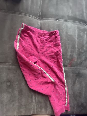 Mädchen Hose pink Grösse 92 mit Punkte guter Zustand
