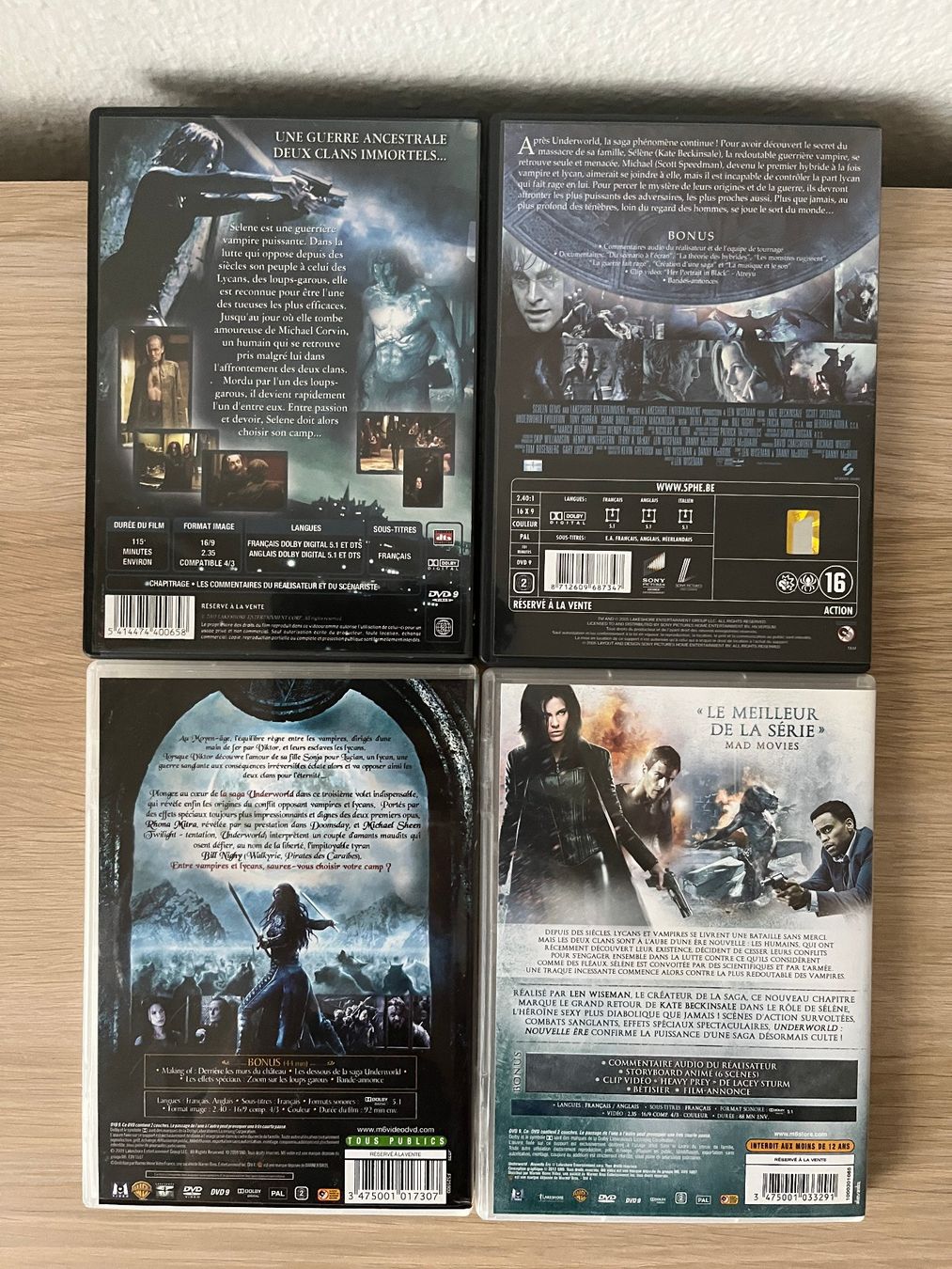Tutti i DVDs: Underworld, Films 1 à 4 [DVD] – Usato da Petit-Lancy venduto da cinrox 1