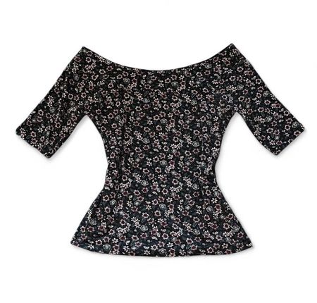 Off-Shoulder Blumenmuster oberteil Gr. M