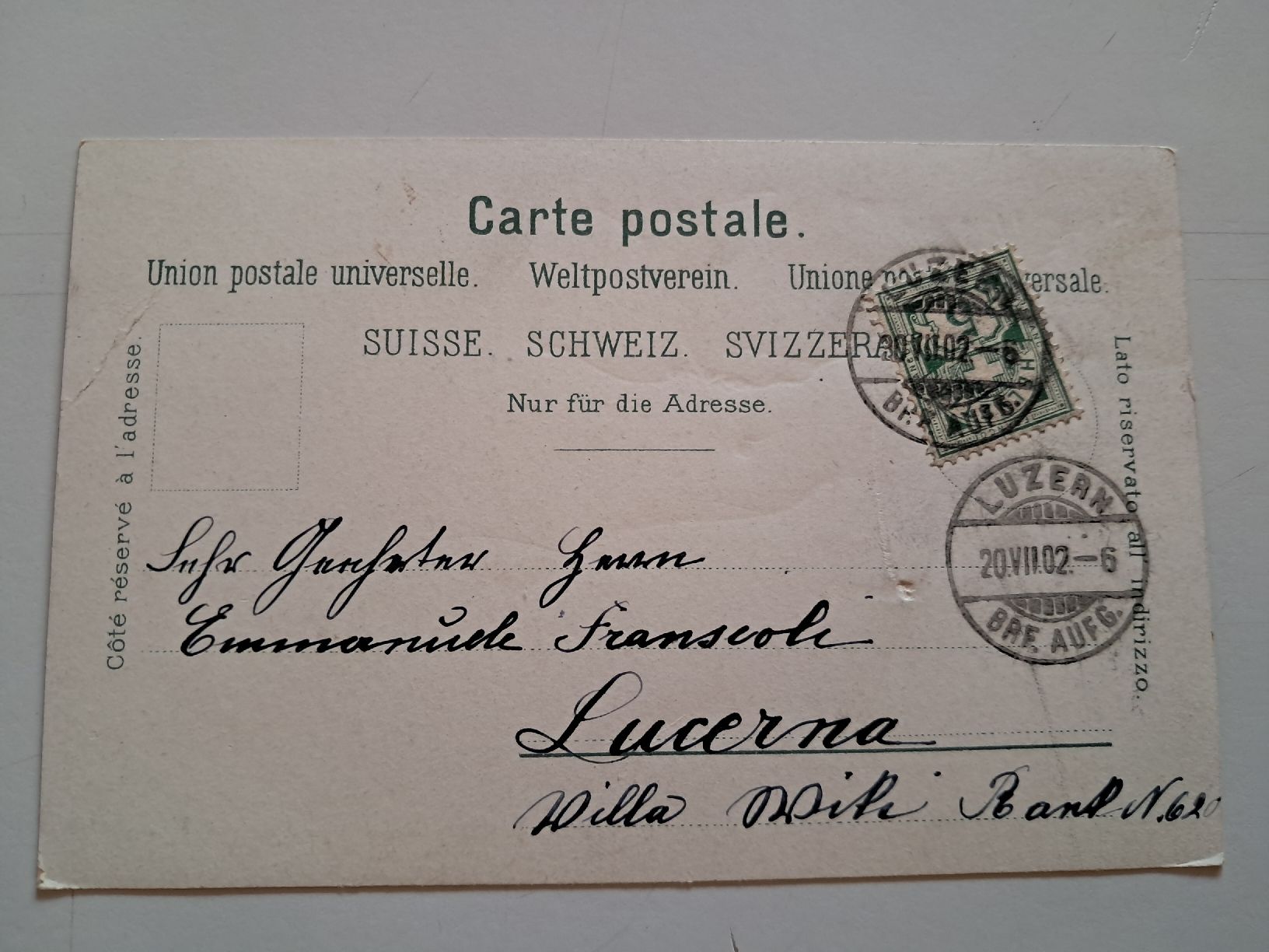 Cartes postales: Lucerna – D'occasion à Gorduno par ema_7yhp 1