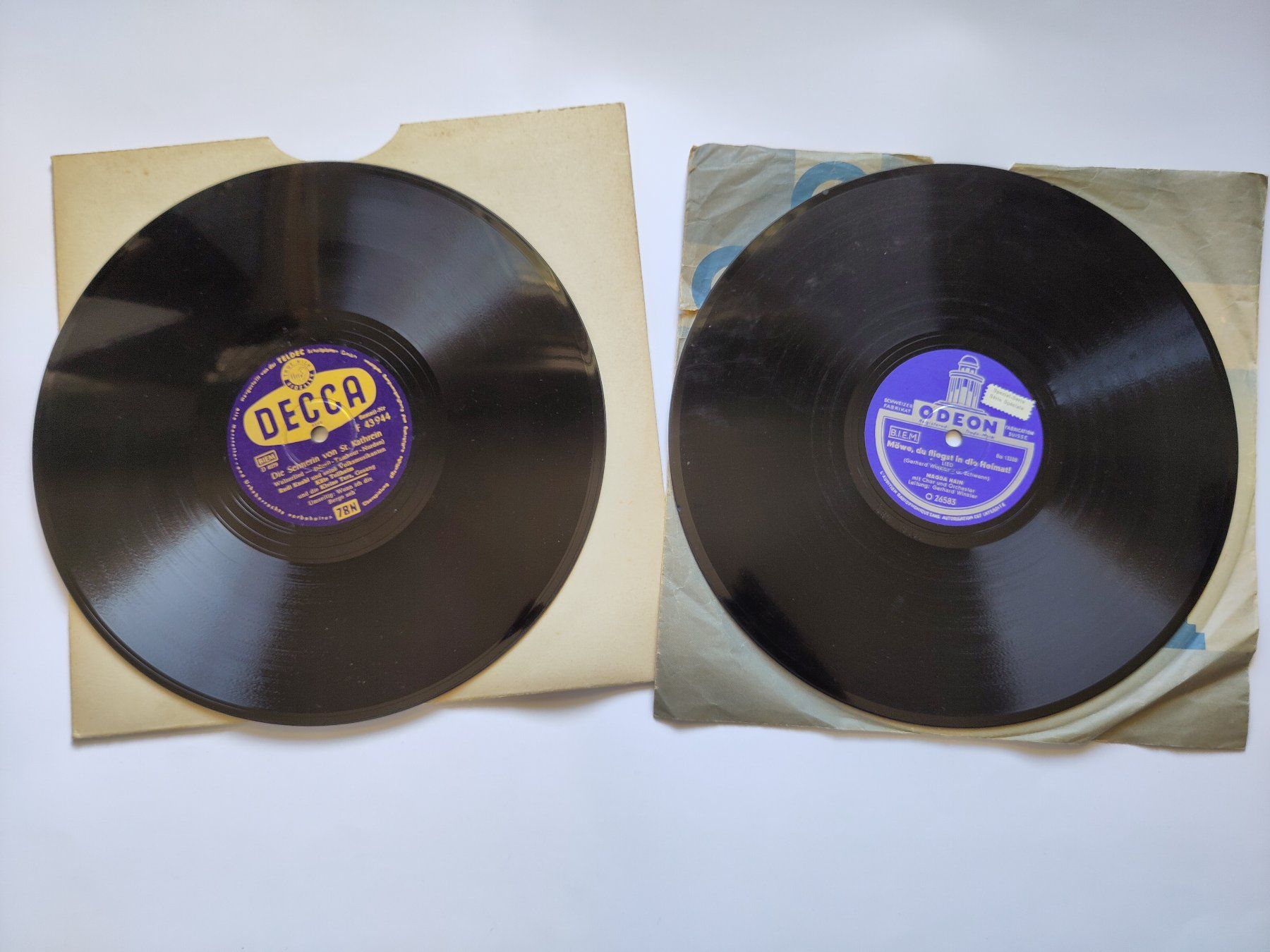 Dischi in vinile: 10 Schellacks Deutscher Schlager 1950er-Jahre – Usato da Schaffhausen venduto da RolfMeister 8