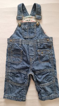Salopette en jean bébé taille 3 mois