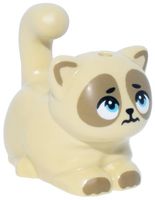 LEGO 2652pb07 Tan Cat, Mini Doll Style, Large, Sitting