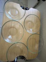 Glass bowls, set of 5, clear bowls, kitchen, Ikea