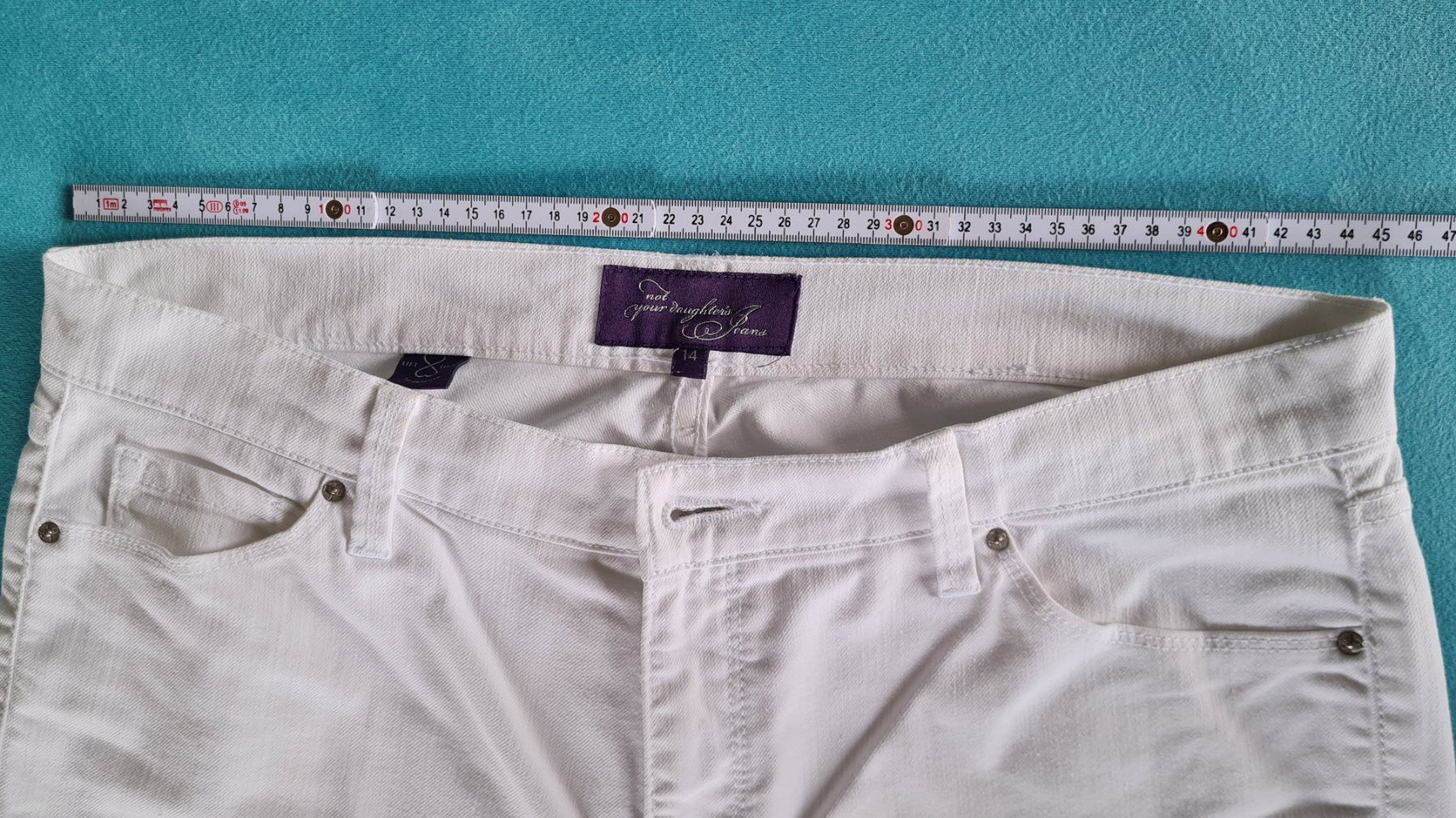 Jeans: Tolle weisse 'Not your daughters Jeans', Gr. 44 – Gebraucht aus Zürich von chralo 3