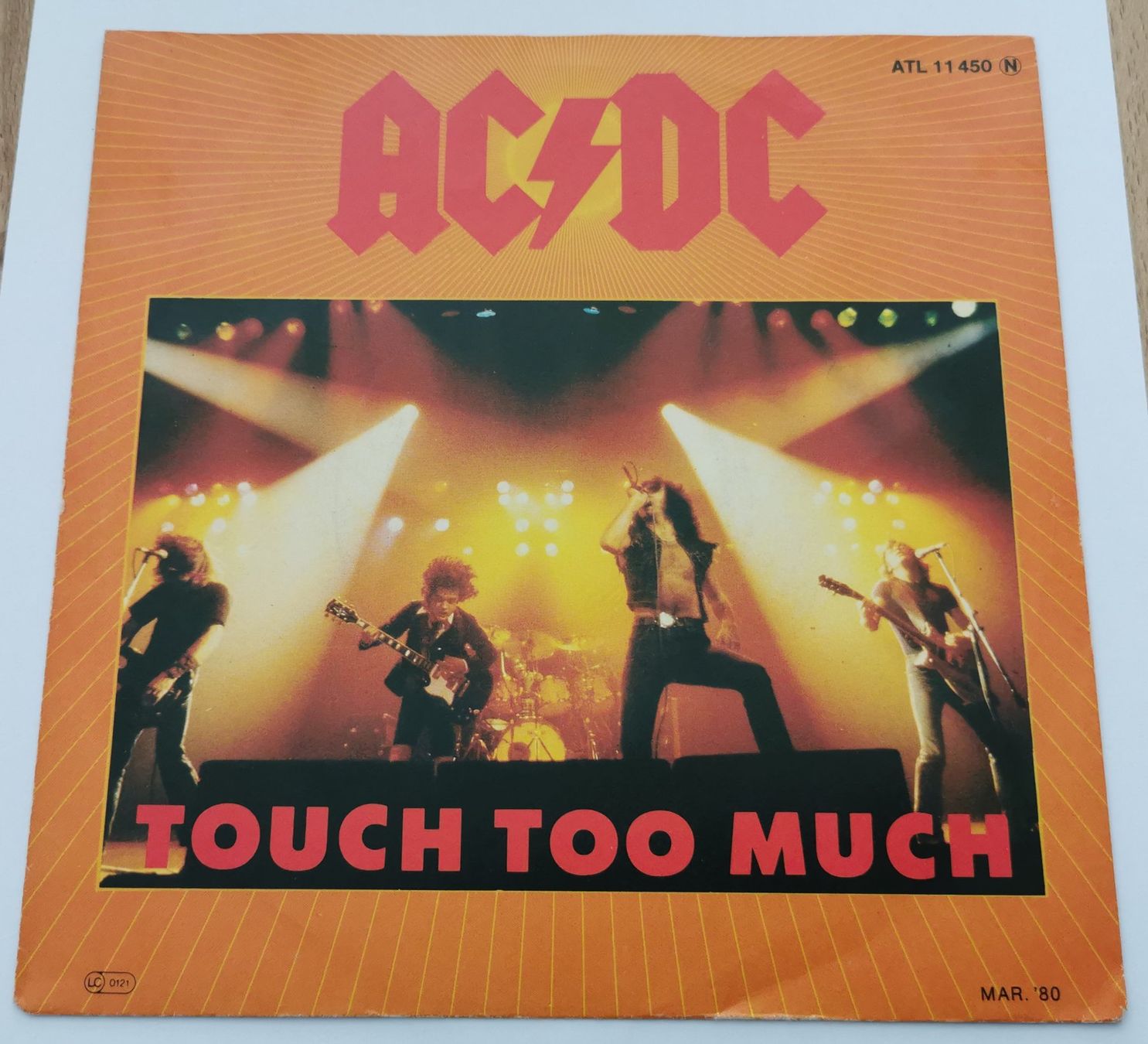 Dischi in vinile: AC/DC: Touch too much 7" Single – Usato da Münchwilen TG venduto da Swb