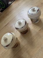 3 antike Keramik-Gewürztöpfe