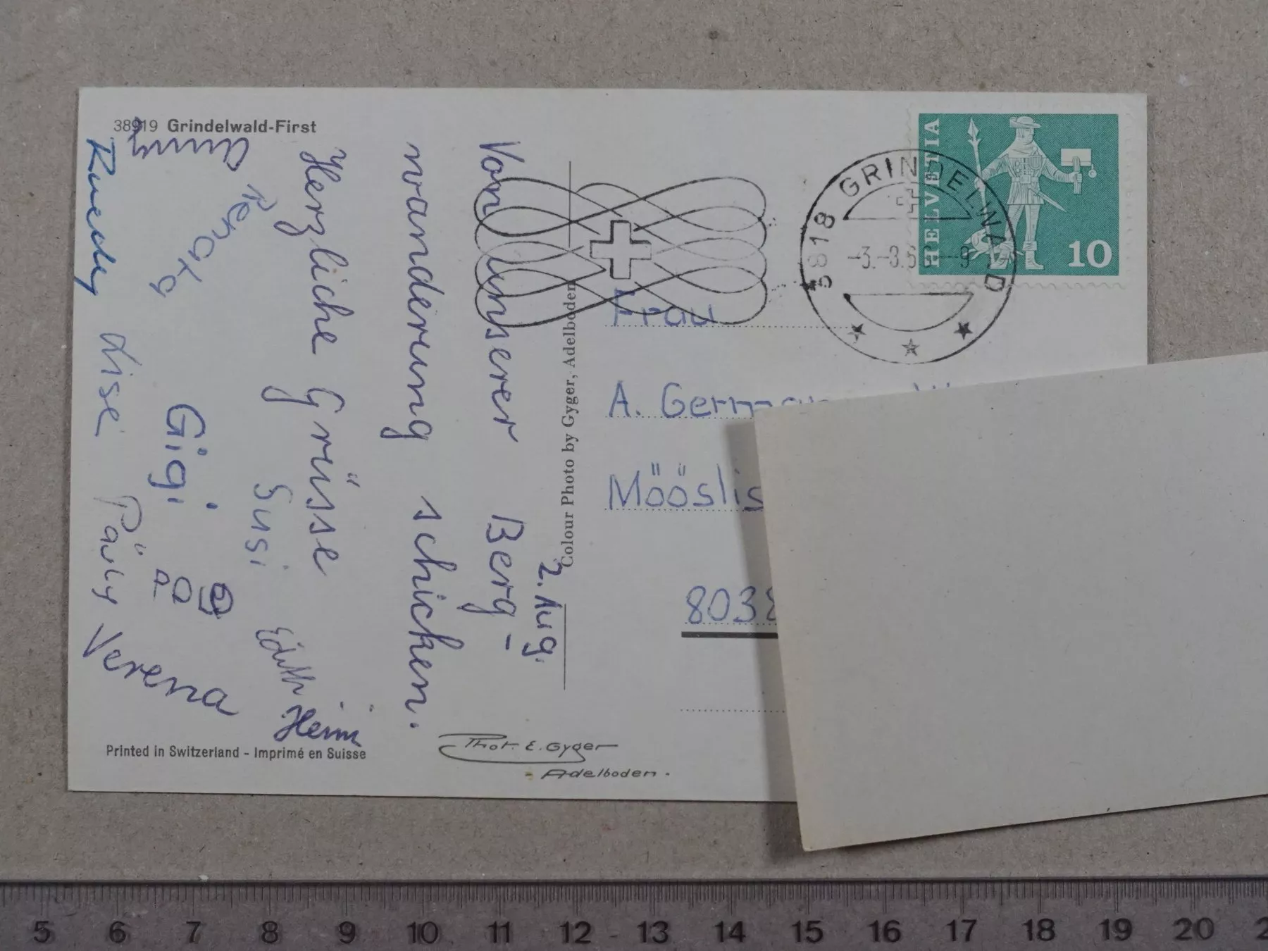 Cartoline postali: Grindelwald First – Usato da Lenzburg venduto da fh1 1