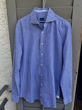 Hemd Windsor blau weiss kariert neuwertig