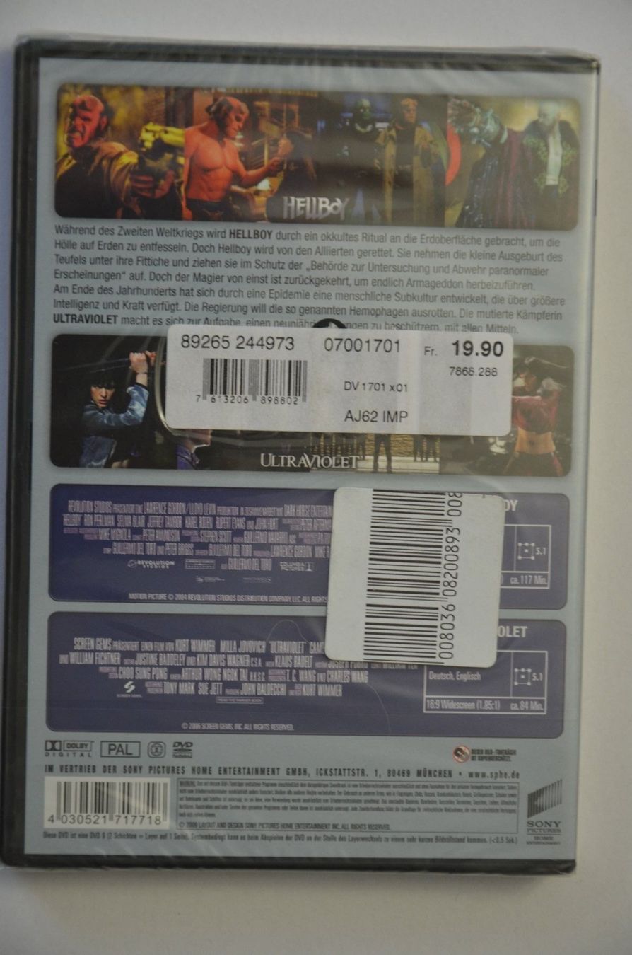 Tutti i DVDs: Hellboy und Ultraviolet – Nuovo (secondo la descrizione) da Wetzikon ZH venduto da bausie 1