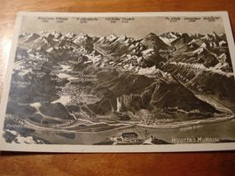 Panoramakarte Muottas Muraigl, um 1960
