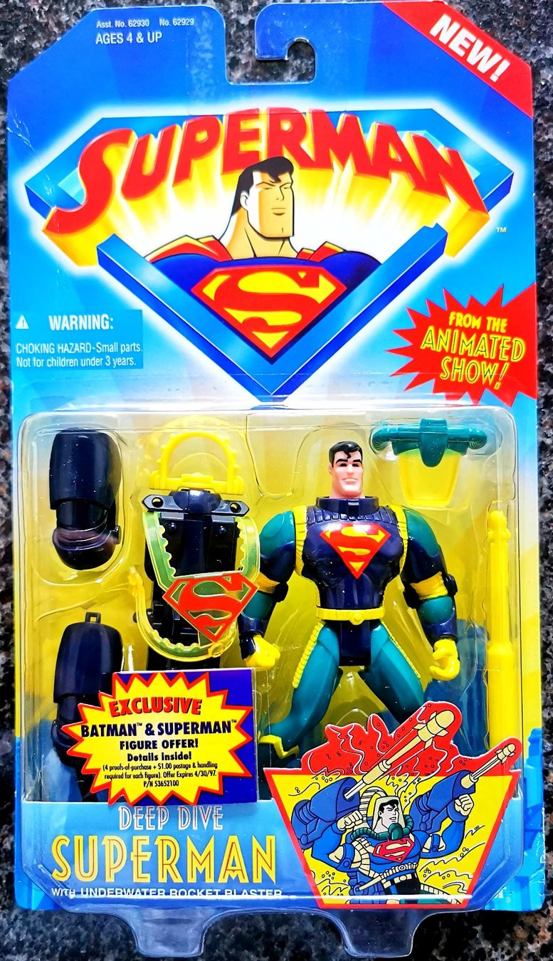 Hasbro Statuette: Superman Deep Dive 1996 Vintage Action Figur DC Hasbro – Nuovo e nell'imballaggio originale da Rorschach venduto da Actionvintage789