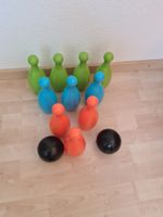 Quilles colorées pour enfants avec 2 balles