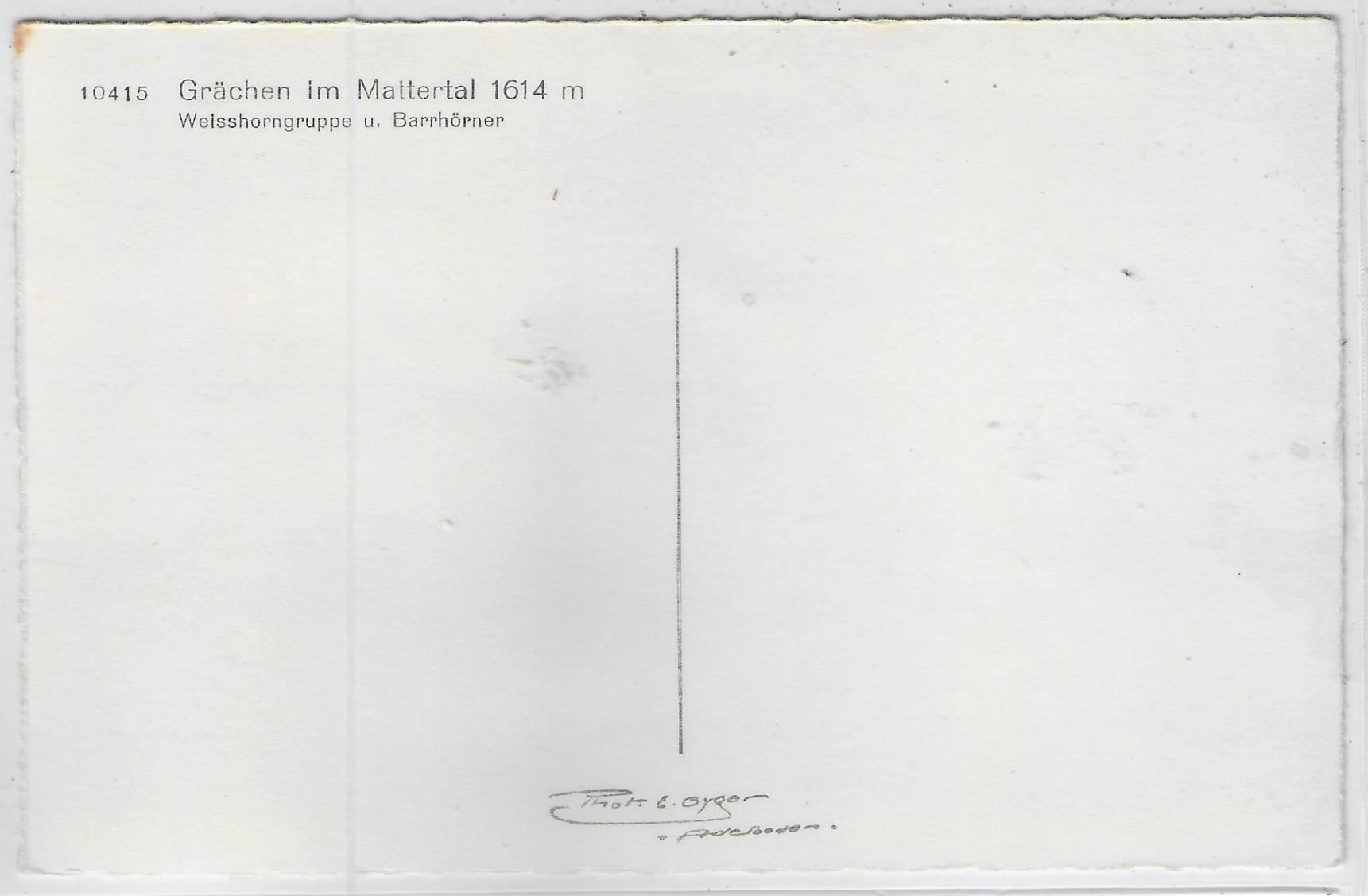 Cartoline postali: Grächen im Mattertal – Usato da Ettingen venduto da Kartenplanet 1