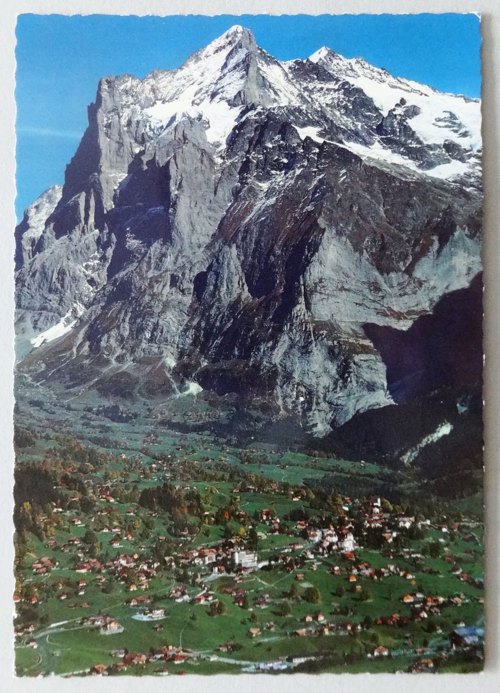 Cartoline postali: Grindelwald 1050 m, Wetterhorn – Usato da Fétigny venduto da Billy2miny