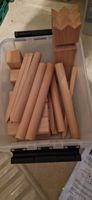 Kubb Spiel aus Holz inklusive Box guter Zustand