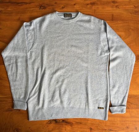 David Saddler Pullover 45% Kaschmir 55% Seide – Hellblau