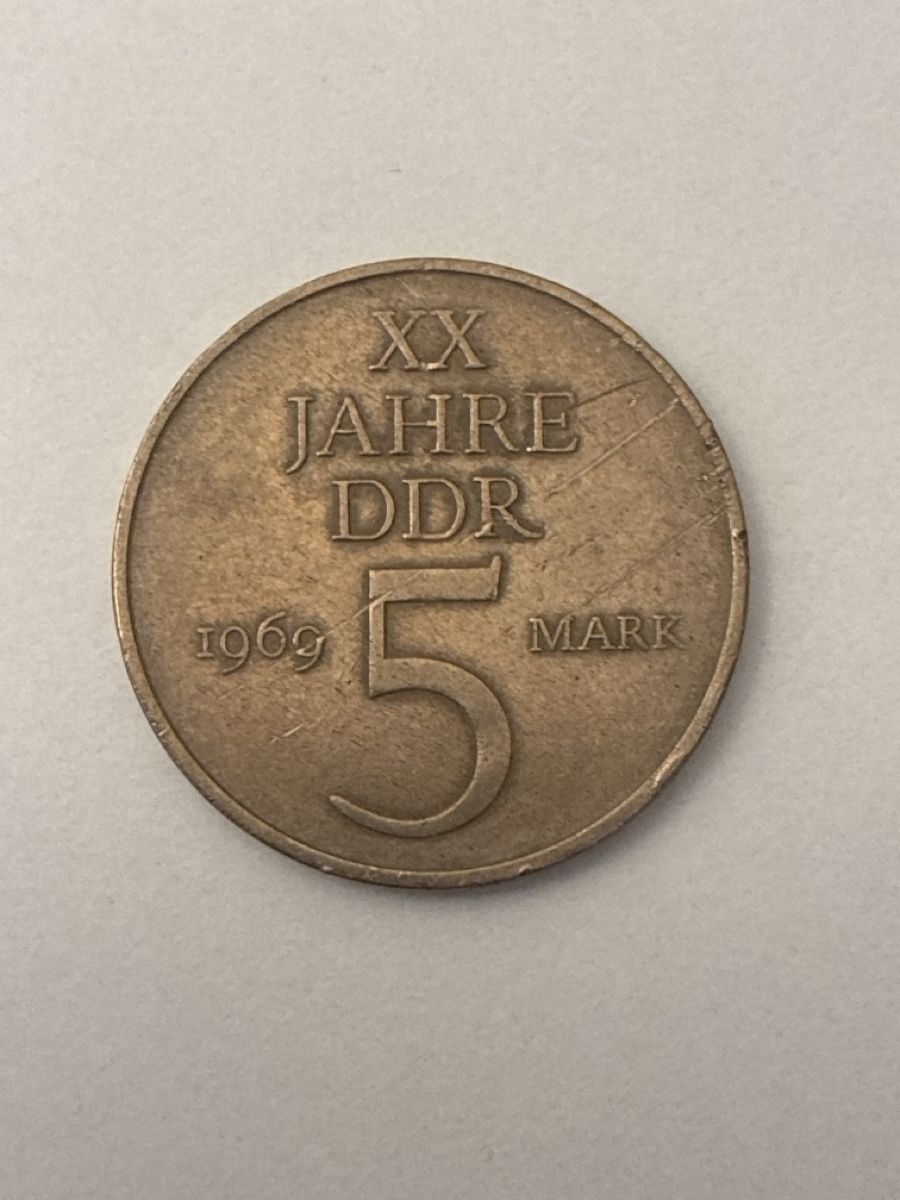 Tutti le monete: Nr. 72: 5 Mark, DDR, 1969 – Usato da Burgdorf venduto da Yakari5165