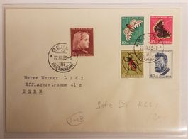 JB51) 1953 Pro Juventute Satzbrief Kt. 40.-