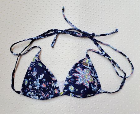 NEU! Roxy Bikini Top, blau gemustert, Gr. A70
