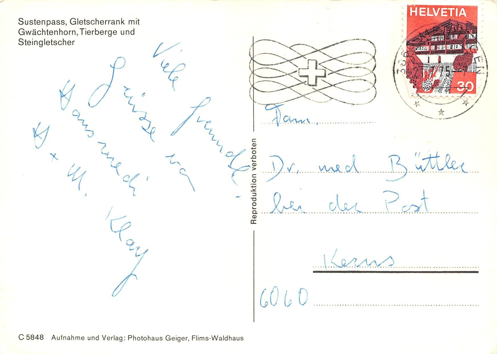 Cartes postales: Sustenpass, Postauto – D'occasion à Ottikon b.Kemptth. par Neptun1974 1