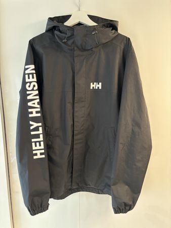 Helly Hansen Ervik Rain Jacket, Black in Size L