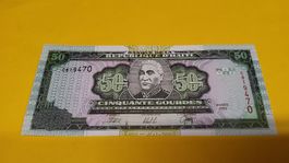 50 Gourdes Schein Haiti, Jahr 2000, neuwertig, Top