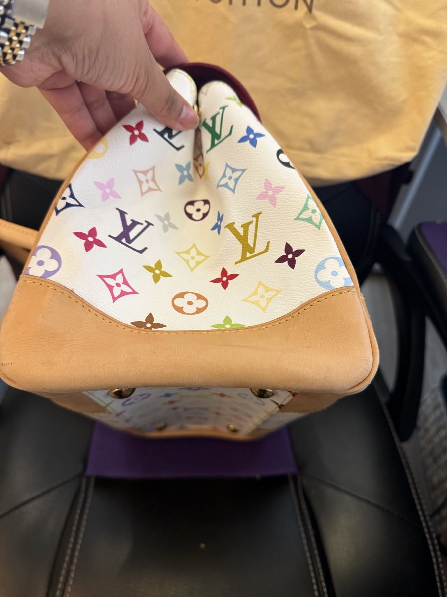 Louis Vuitton Borse da donna: Louis Vuitton White Multicolor Handbag - Preloved Bag! – Usato da Zürich venduto da Bybyana 2