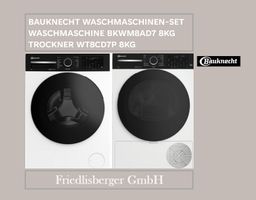 Bauknecht Waschmaschinen-set / Turm 5 Jahre Garantie