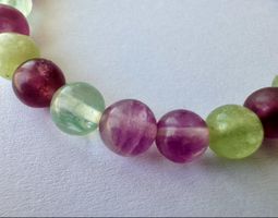 Magnifique bracelet en fluorite naturelle de Mongolie