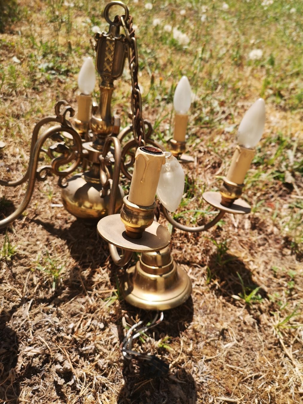 Lustres & lampes de plafonds: Antik Messing Leuchter – Défectueux à Dietikon par pokerface5 2