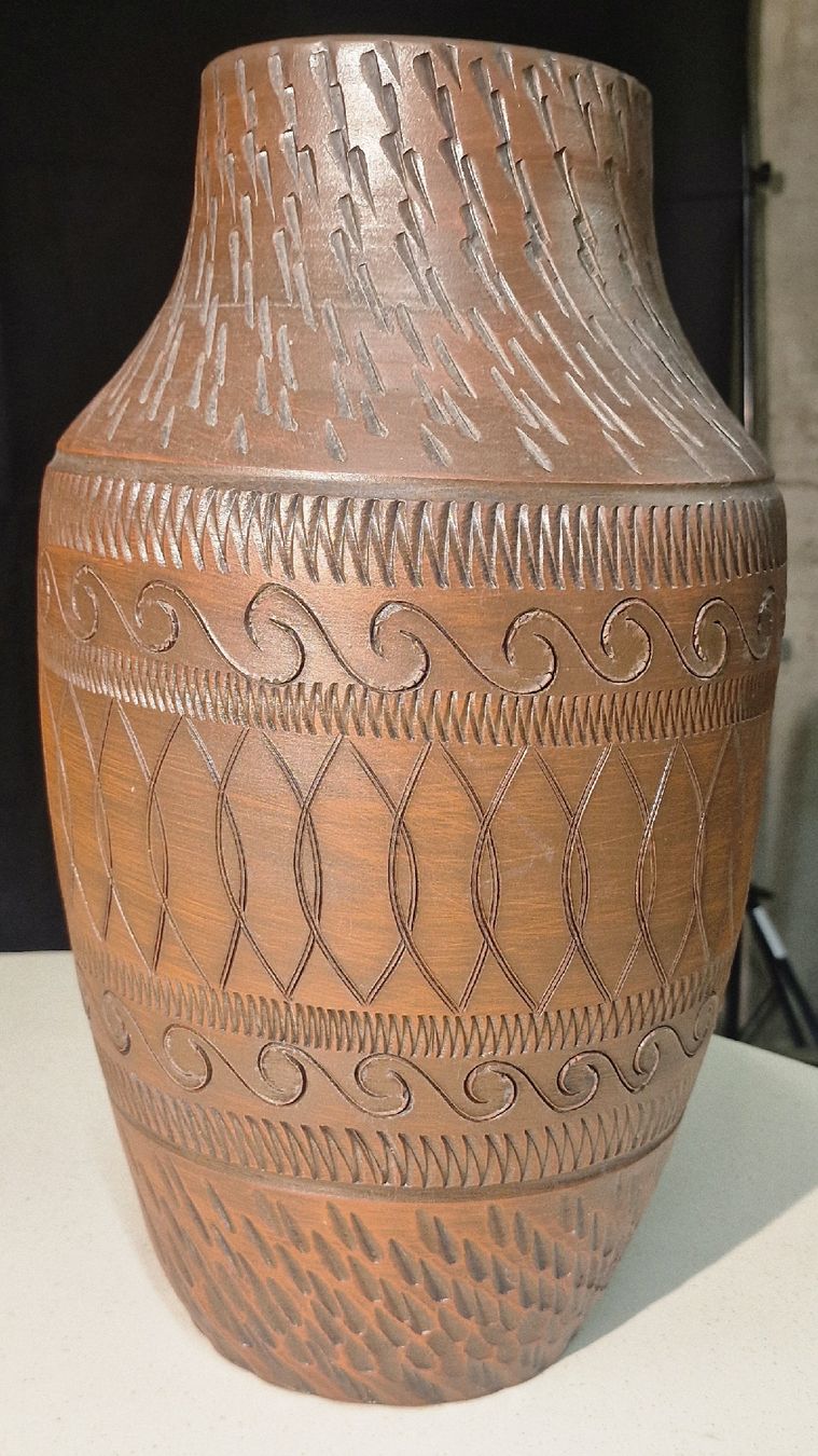Vasi & Recipienti: Rustikale Vase einzigartigem Muster, Vintage Züllig Bülach – Usato da Affeltrangen venduto da Szafaoli 2