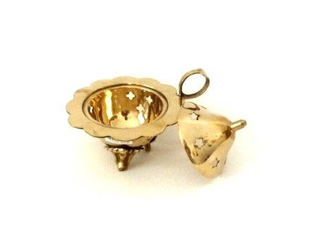 Tutte le decorazioni: Räuchergefäss - Lotus Messing – Nuovo e nell'imballaggio originale da Mauren venduto da Yeelen 3