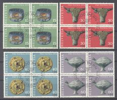 1974, Pro Patria, Viererblock, ET, gummiert