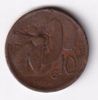 Italien 10 centesimi 1926