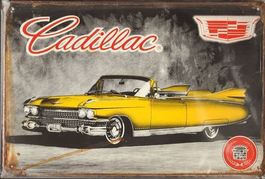 Rusty Blechschild-CADILLAC-YELLOW CAR