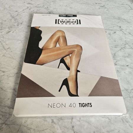 Wolford Strumpfhose Neon 40 schwarz Grösse X L