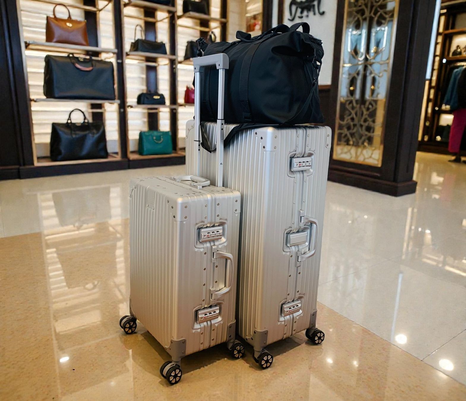 Valigie: 3er SET 100% Aluminium Reisekoffer Koffer Bundle NEU – Nuovo e nell'imballaggio originale da Bergdietikon venduto da shopAgent 1