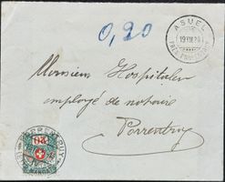  Schweiz Brief 1921 - Auslandsbeleg mit 20 Rp. Frankatur