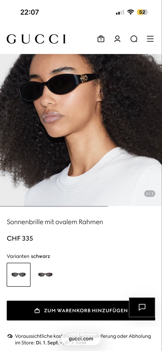 Gucci Lunettes & Verres: Gucci Sonnenbrille  – D'occasion à Neuhausen par ann_t9kn 2