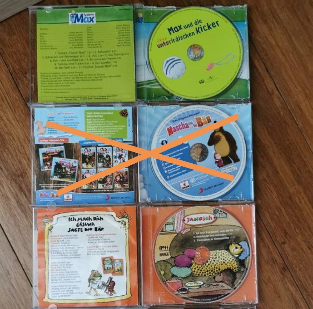 Audiolibri: 2 Kinder-Hörspiel CD's: Janosch & Max – Usato da Tägerschen venduto da mamirockt 1