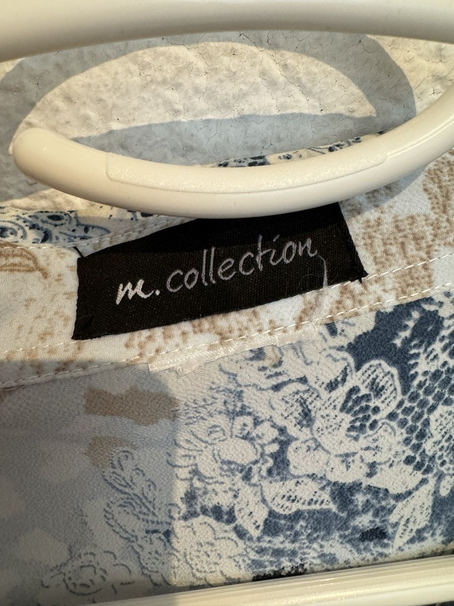 Blusen: m.collection Bluse hellblau braun Gr. 54 / 56 / XXL – Gebraucht aus Fislisbach von KolibriSecondhand 1