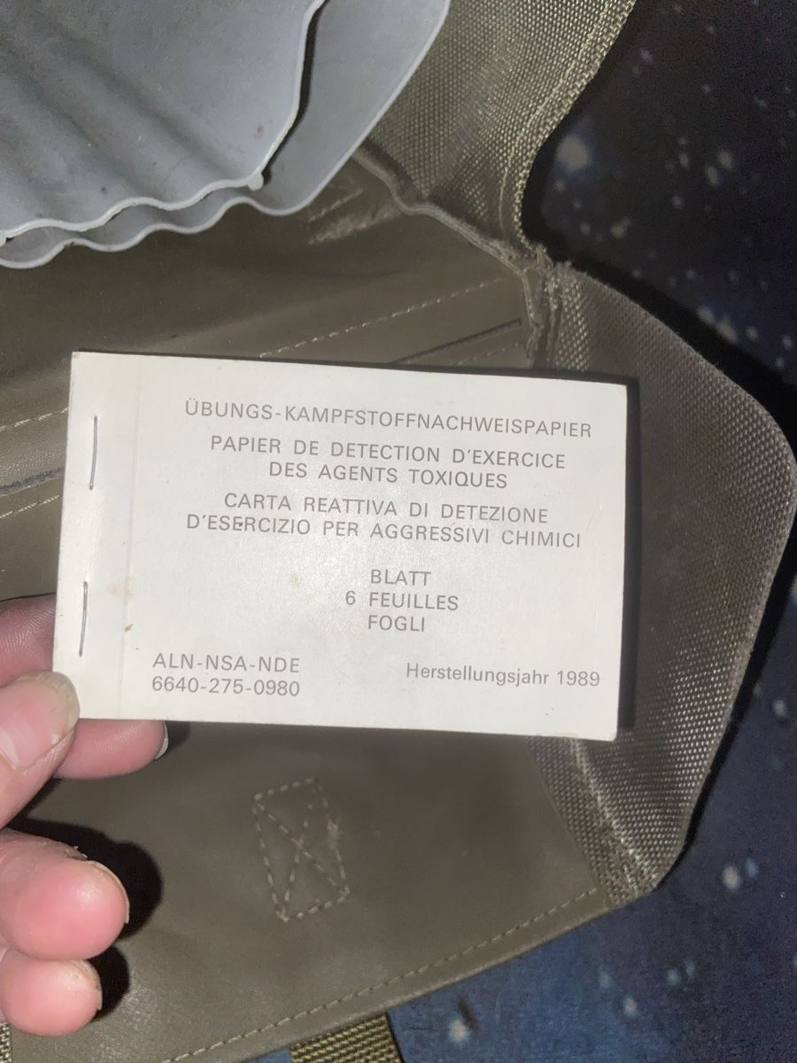 Schweizer Armee Borse: Schweizer Armee ABC Abwehr Material Tasche, GT90 , 1989 – Usato da Ostermundigen venduto da bargirl 6