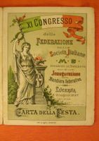 LUZERN LITHO 1897 PROGRAMM Federazione d. Societa Italiane