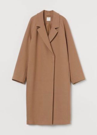 Langer Mantel Camel H&M 2016 Oversized XL