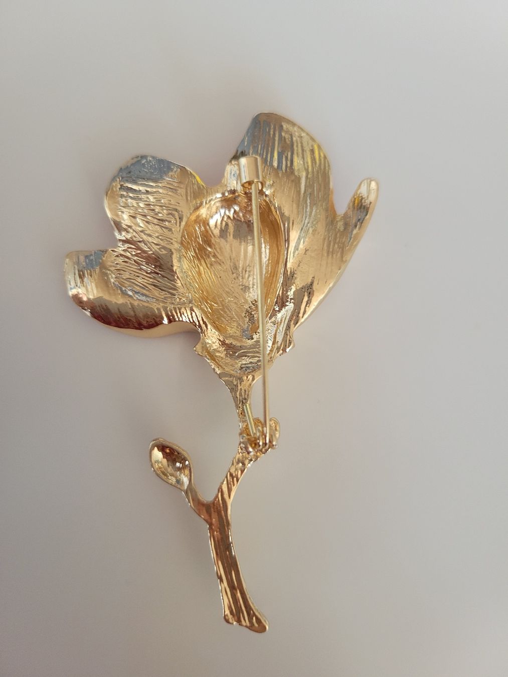 Spille & Fermagli: Broche fleur rose et dorée 8cm – Nuovo (secondo la descrizione) da Bernex venduto da Dariafr 3