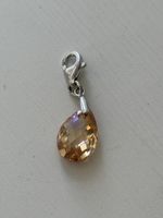 Charms Anhönger in Tropfenform Kristall champagnerfarben