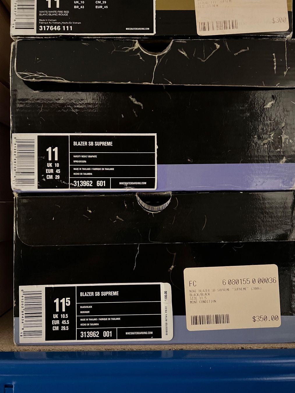 Nike Scarpe da uomo: Nike x Supreme Sneaker Sammlung 2002 - 2022 – Nuovo e nell'imballaggio originale da Bern venduto da ElevenFive 7