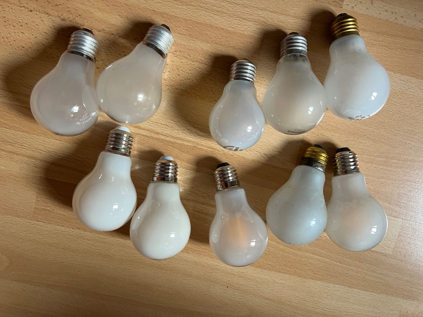 Lampade: Lot de 10 ampoules blanches – Usato da Sierre venduto da side8625