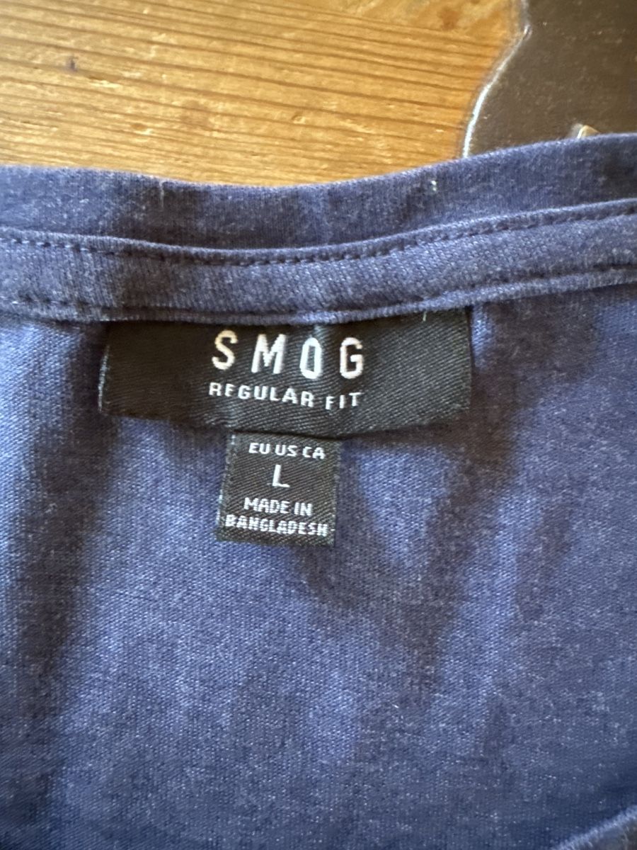T-shirt: SMOG T-Shirt Herren Gr. L blau – Usato da Mauren venduto da ducducturi 1